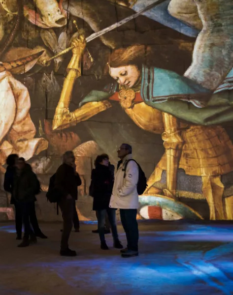 exposition numérique sur Bosch, Brueghel, Arcimboldo sur les murs des Carrières