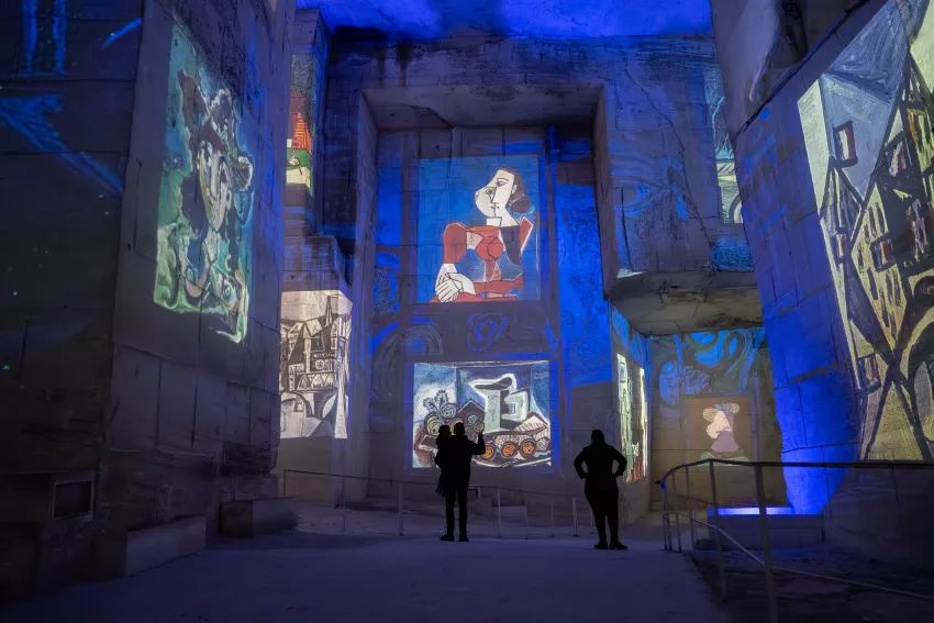picasso projection oeuvres bleues