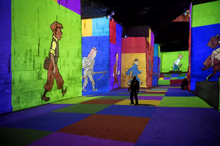 © Culturespaces / Eric Spiller © Hergé / Tintinimaginatio – 2023