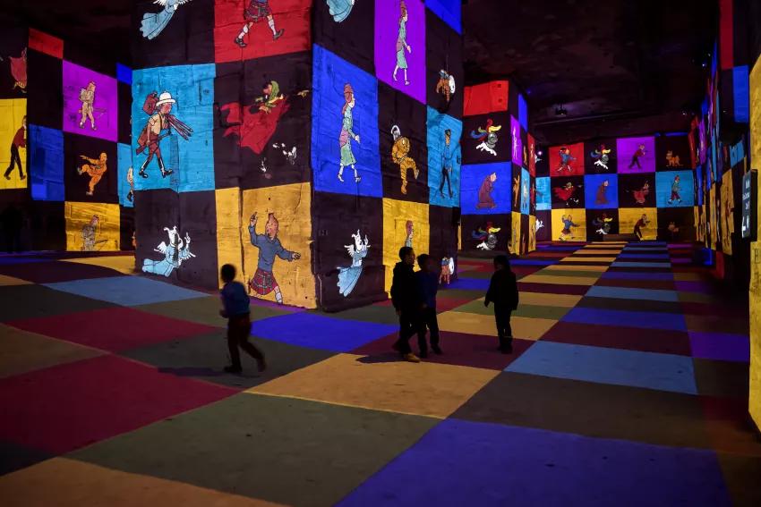 © Culturespaces / Eric Spiller © Hergé / Tintinimaginatio – 2023