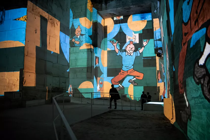 © Culturespaces / Eric Spiller © Hergé / Tintinimaginatio – 2023